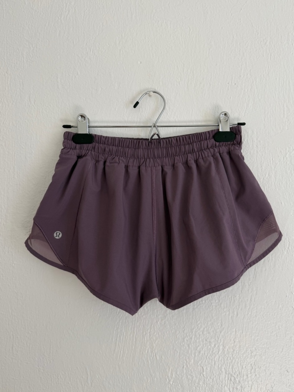 Purple lululemon hotty hot shorts size 6